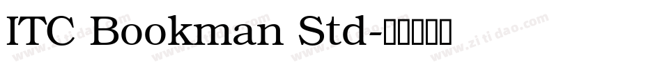 ITC Bookman Std字体转换